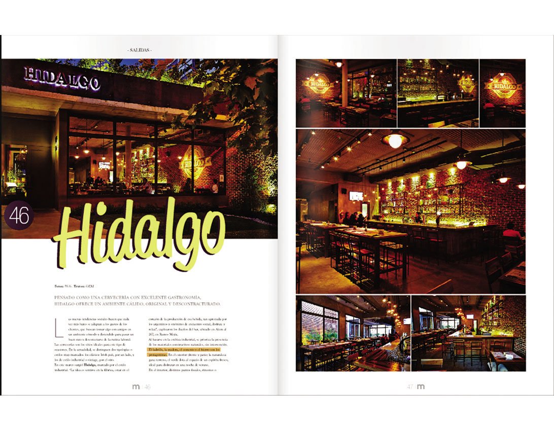 Revista Metro 2016 Cerveza Hidalgo